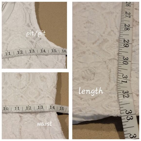 Banana Republic White Flower Lace Sheath Dress - Picture 13 of 16